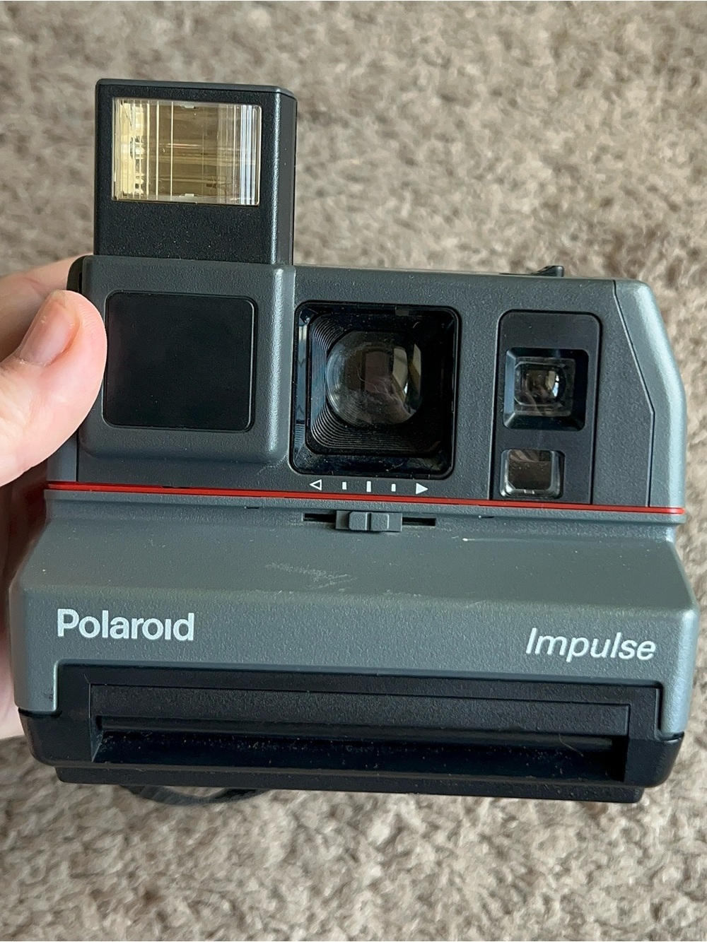 Vintage Polaroid impulse Instant Camera - Black  - no issues